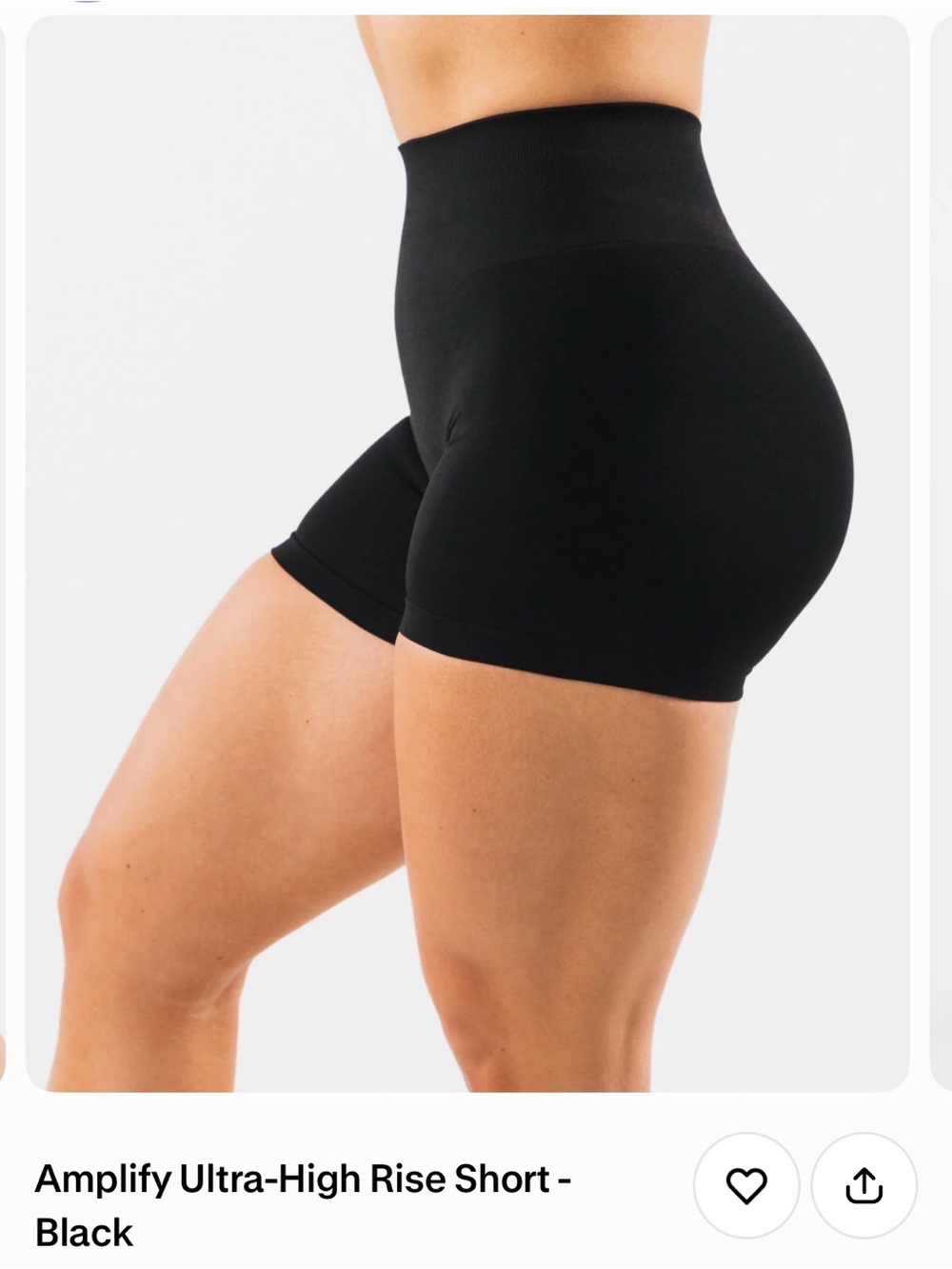 Alphalete Amplify Ultra-High Rise Shorts - Black BRAND NEW